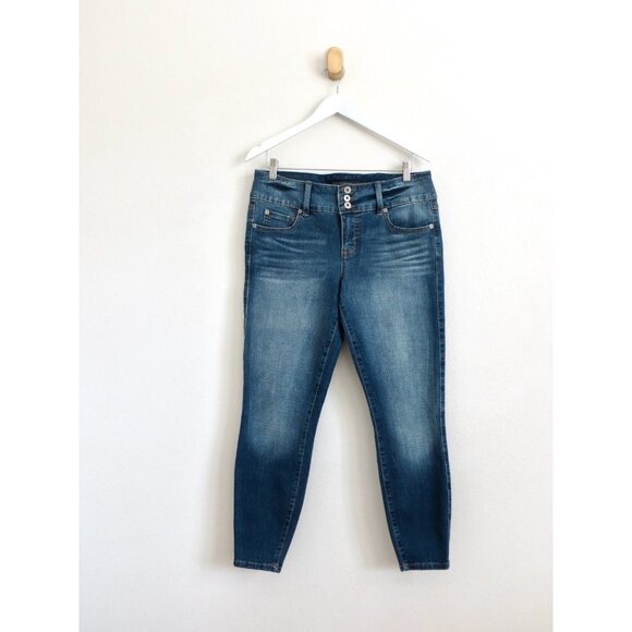 NEW! Torrid Premium 3 Button Waist Closure Jeggings Denim Jeans Blue SZ 12 - Picture 4 of 9